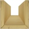 Ekena Millwork 3-Sided (U-beam) Riverwood Endurathane Faux Wood Ceiling Beam, Premium Mahogany, 8"W x 10"H  x 10'L BMRW3C0080X100X120ZM - alternate 6